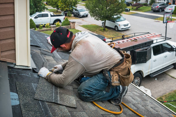 Professional Flat Roof Repair technician working in Grantville, PA